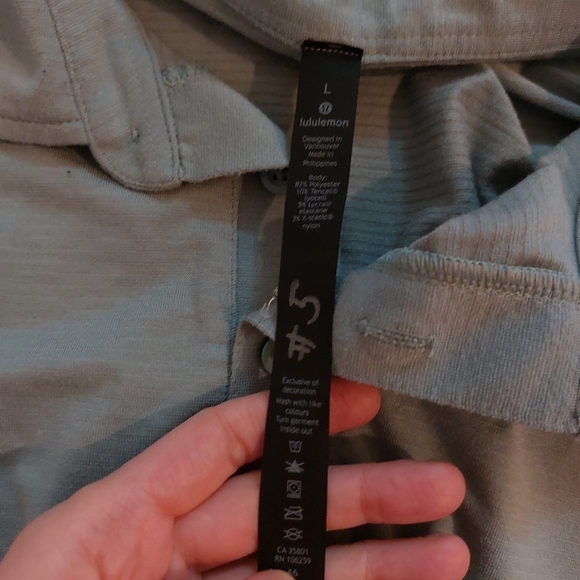 Set of 2 Lululemon men polo size L - Picture 3 of 11